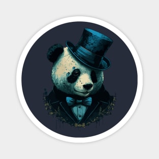 Panda wearing Top Hat Magnet